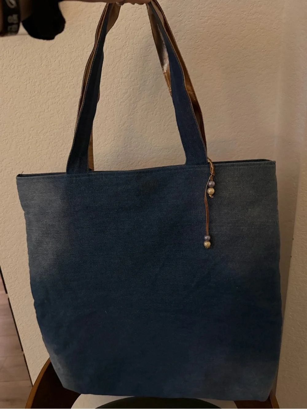 Rare Disney Mickey Mouse Denim Tote